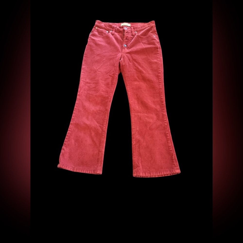 Madewell‎ Cali Demi Boot Rust colored  Corduroy Pants Women's 27